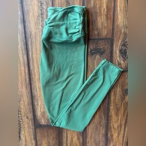 PINK Victoria's Secret Green Leggings With Crossover Waistband